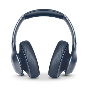 JBL EVEREST™ ELITE 750NC - Blue - Wireless Over-Ear Adaptive Noise Cancelling headphones - Front
